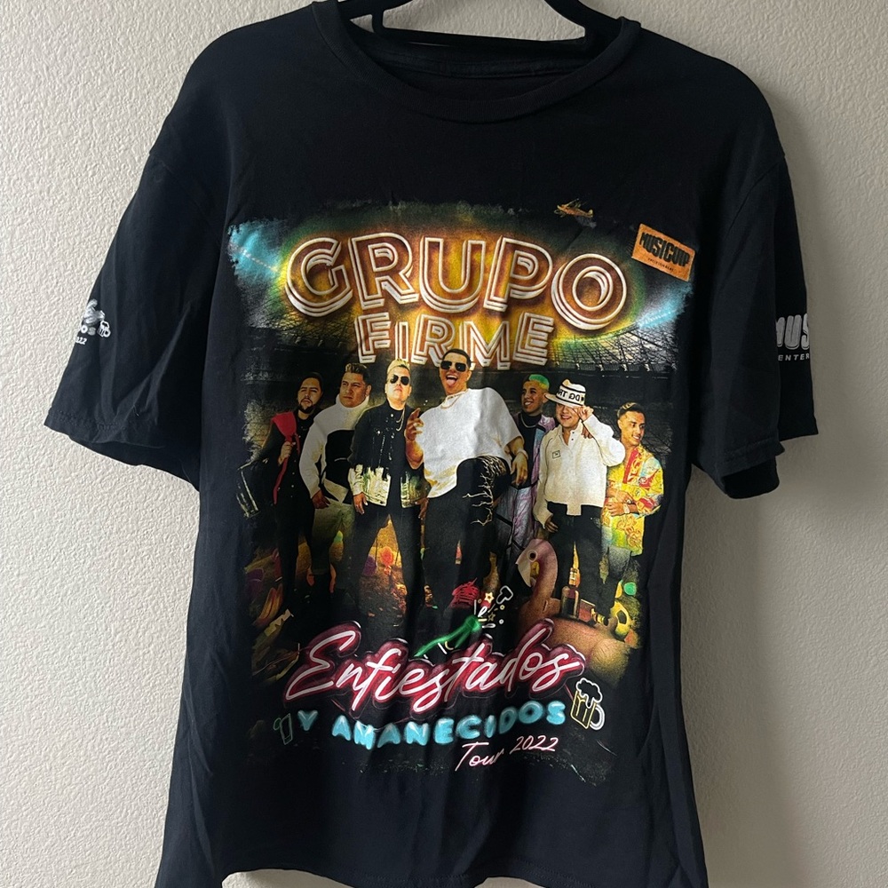 Grupo Firme Black Graphic T-Shirt